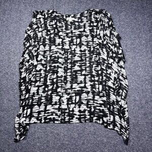 Studio Works Black & White Abstract Pattern Tunic